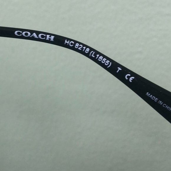 Coach - 57mm Square Sunglasses black amber main image 8